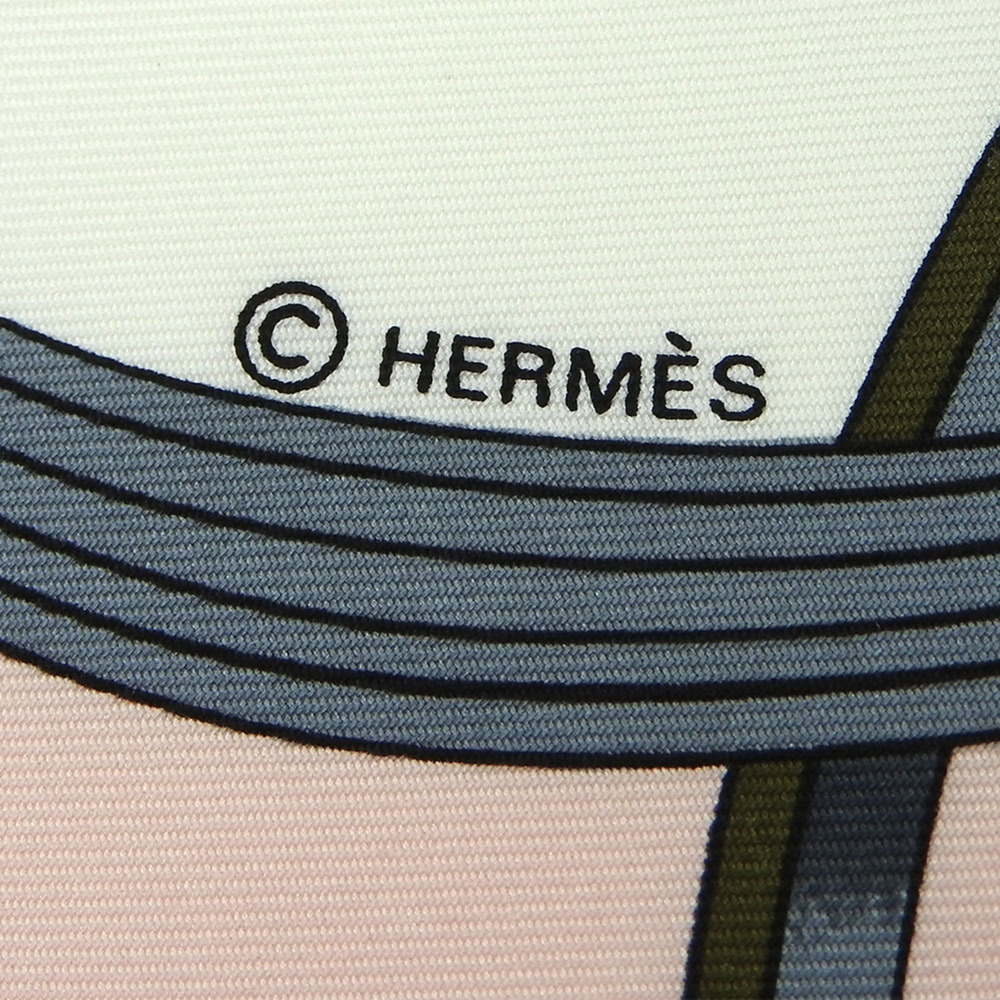 Hermes Scarf Carré 90 Silk Pink SPRINGS Springs Accessories Women's HERMES - Picture 6 of 11
